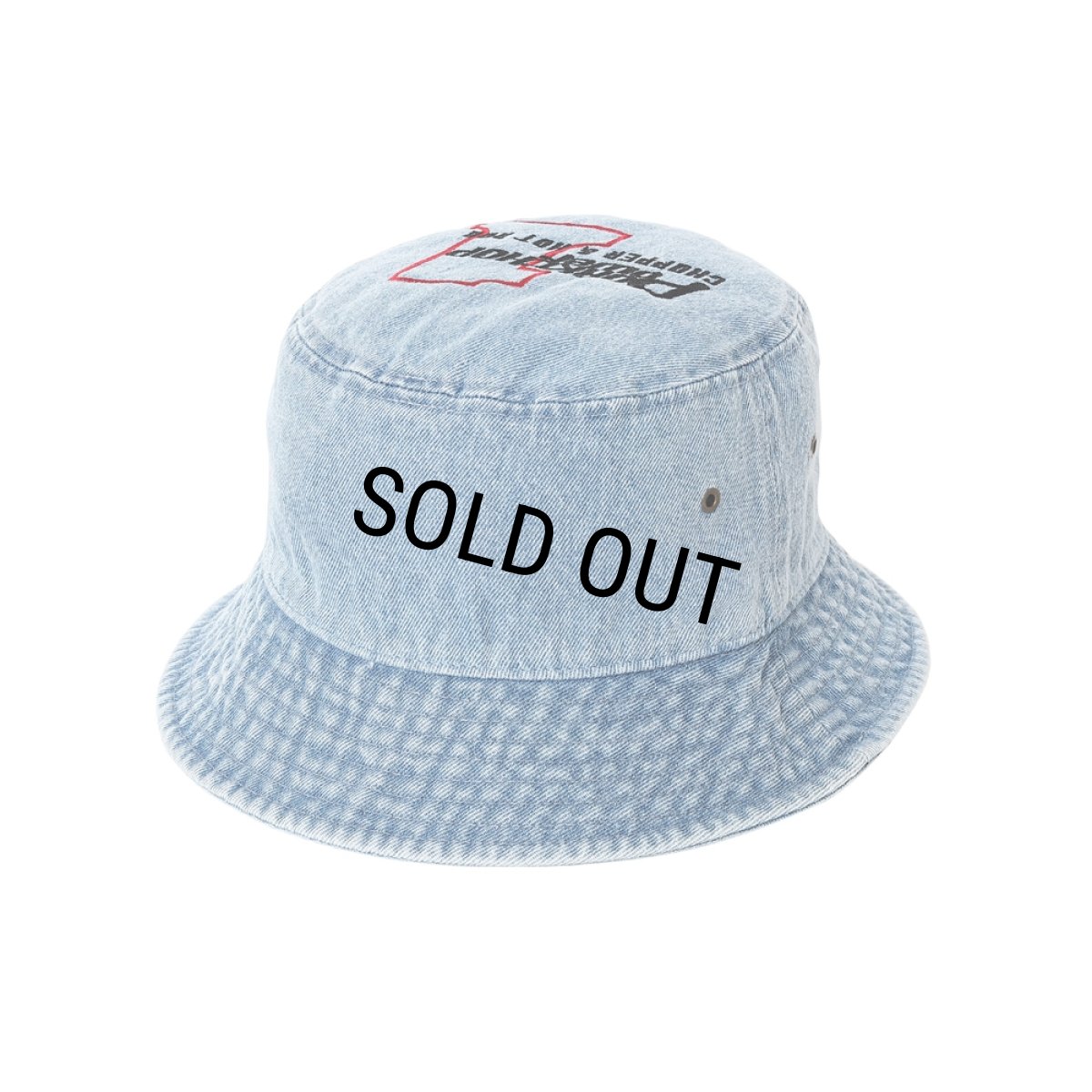 画像2: PORKCHOP/P POWER DENIM BUCKET HAT（LIGHT BLUE）［デニムバケットハット-26秋冬］ (2)