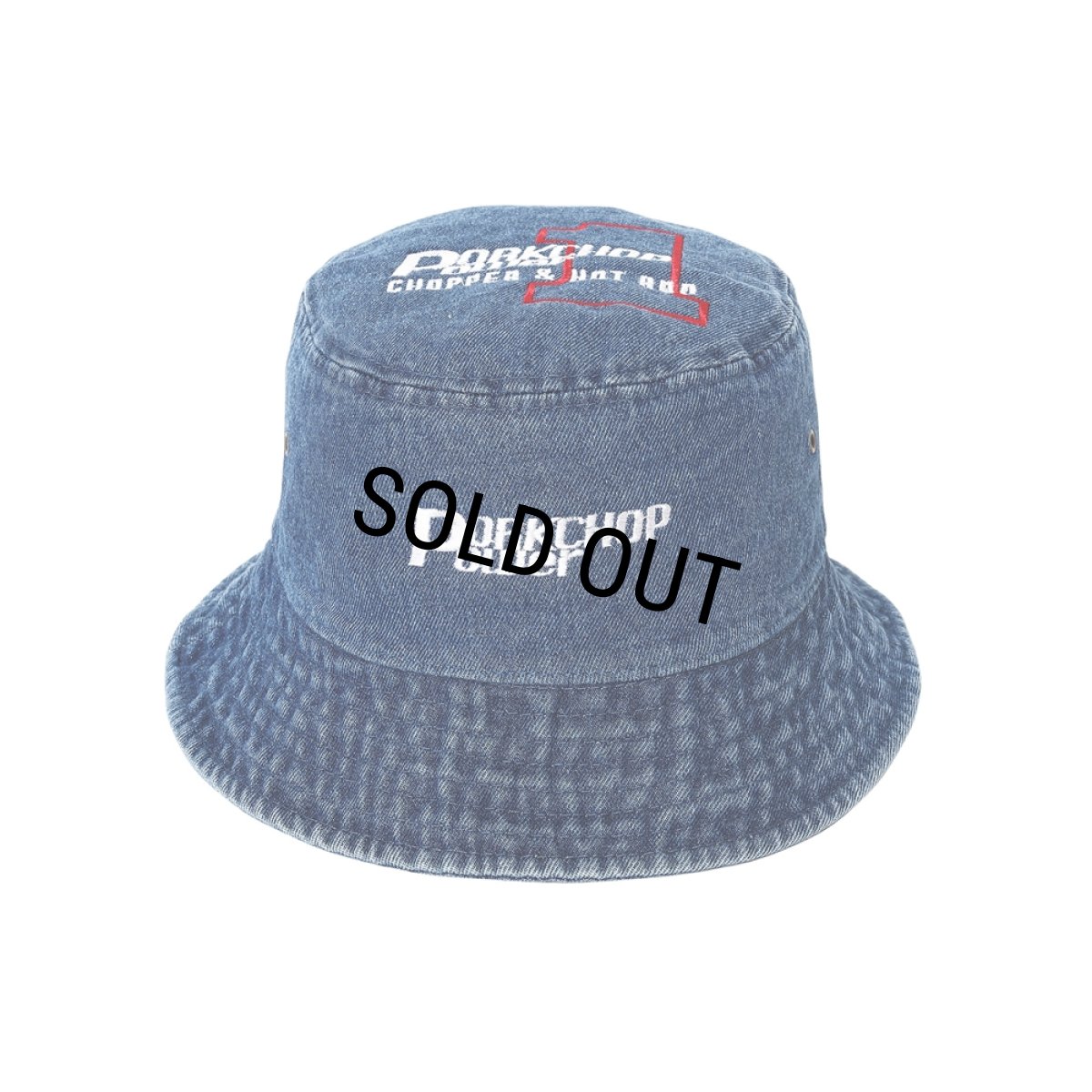 画像1: PORKCHOP/P POWER DENIM BUCKET HAT（DARK BLUE）［デニムバケットハット-26秋冬］ (1)