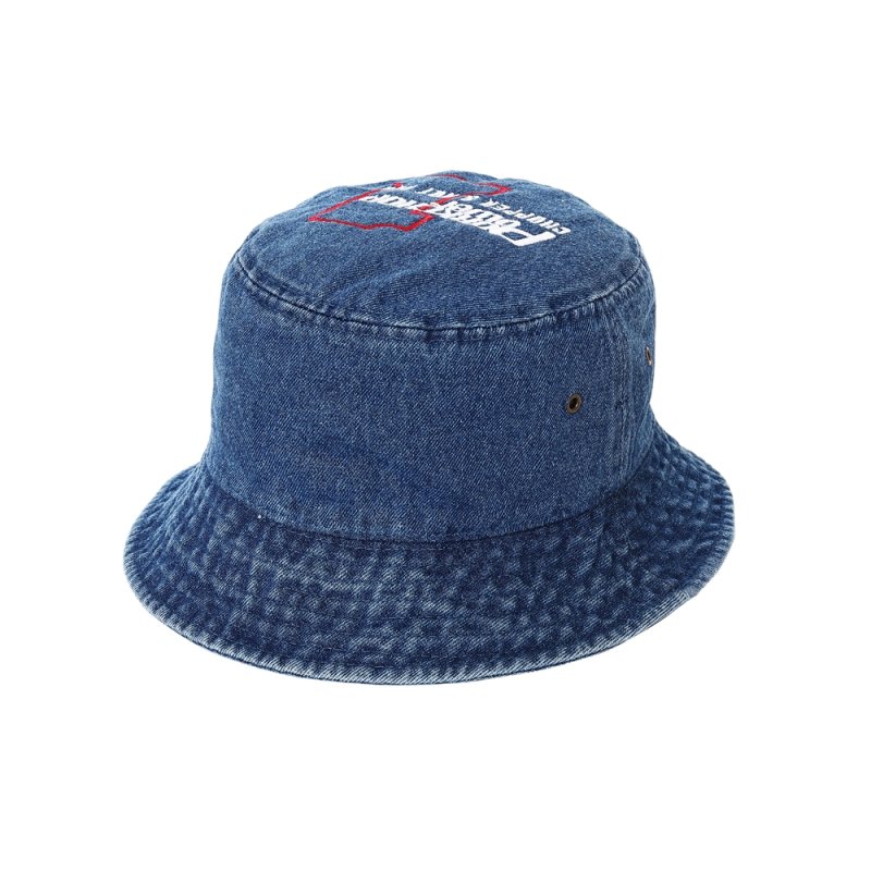 画像2: PORKCHOP/P POWER DENIM BUCKET HAT（DARK BLUE）［デニムバケットハット-26秋冬］