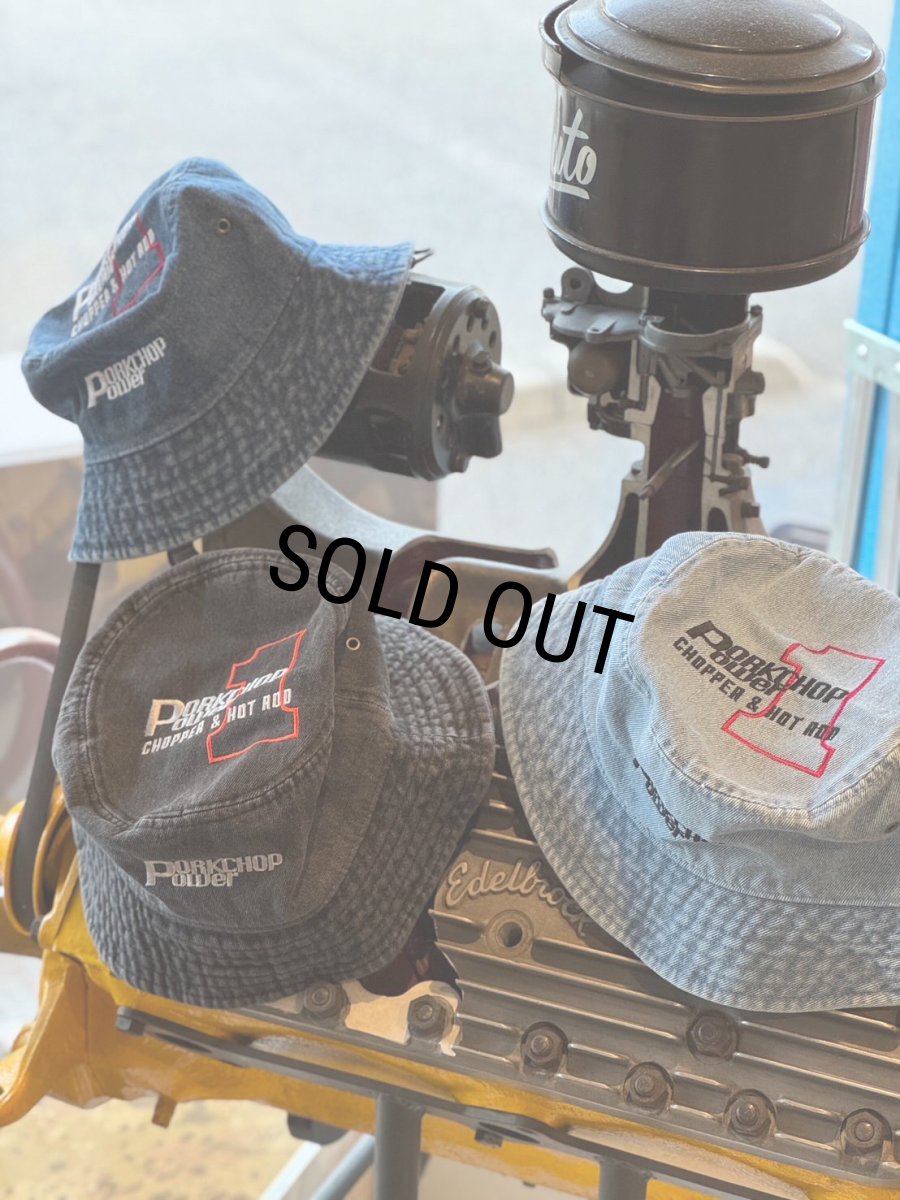 画像7: PORKCHOP/P POWER DENIM BUCKET HAT（DARK BLUE）［デニムバケットハット-26秋冬］ (7)