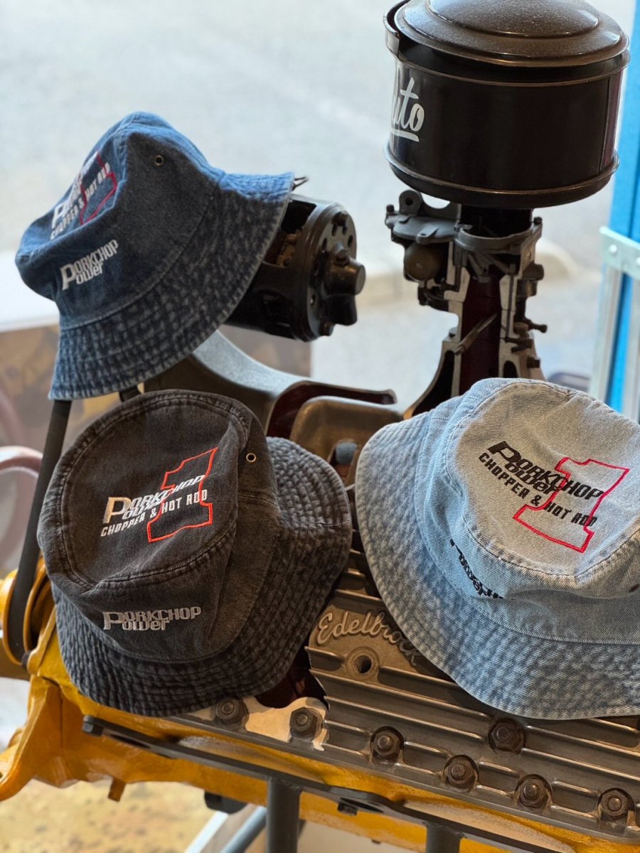 画像3: PORKCHOP/P POWER DENIM BUCKET HAT（BLACK）［デニムバケットハット-26秋冬］ (3)