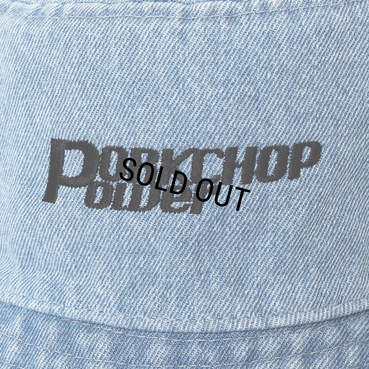 画像4: PORKCHOP/P POWER DENIM BUCKET HAT（LIGHT BLUE）［デニムバケットハット-26秋冬］ (4)