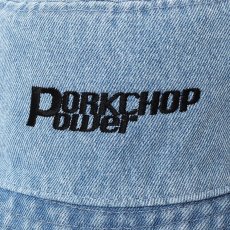 画像4: PORKCHOP/P POWER DENIM BUCKET HAT（LIGHT BLUE）［デニムバケットハット-26秋冬］ (4)