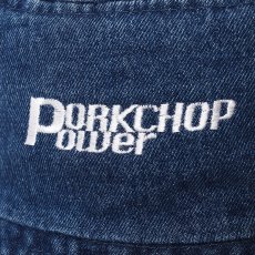 画像4: PORKCHOP/P POWER DENIM BUCKET HAT（DARK BLUE）［デニムバケットハット-26秋冬］ (4)