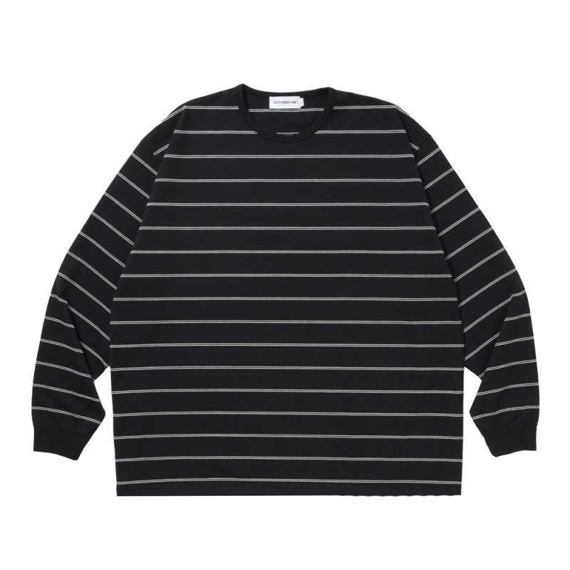 画像1: COOTIE PRODUCTIONS/Dry Tech Jersey Border L/S Tee（Black）［ドライテックボーダー長袖T-26秋冬］
