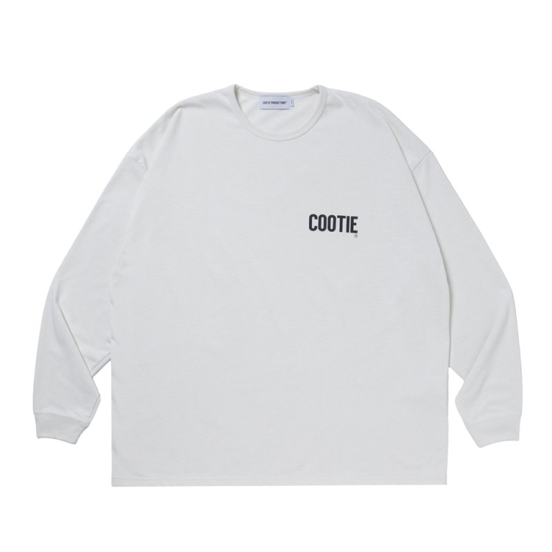 画像1: COOTIE PRODUCTIONS/Dry Tech Jersey Oversized L/S Tee（Off Ivory）［ドライテックオーバーサイズ長袖T-26秋冬］