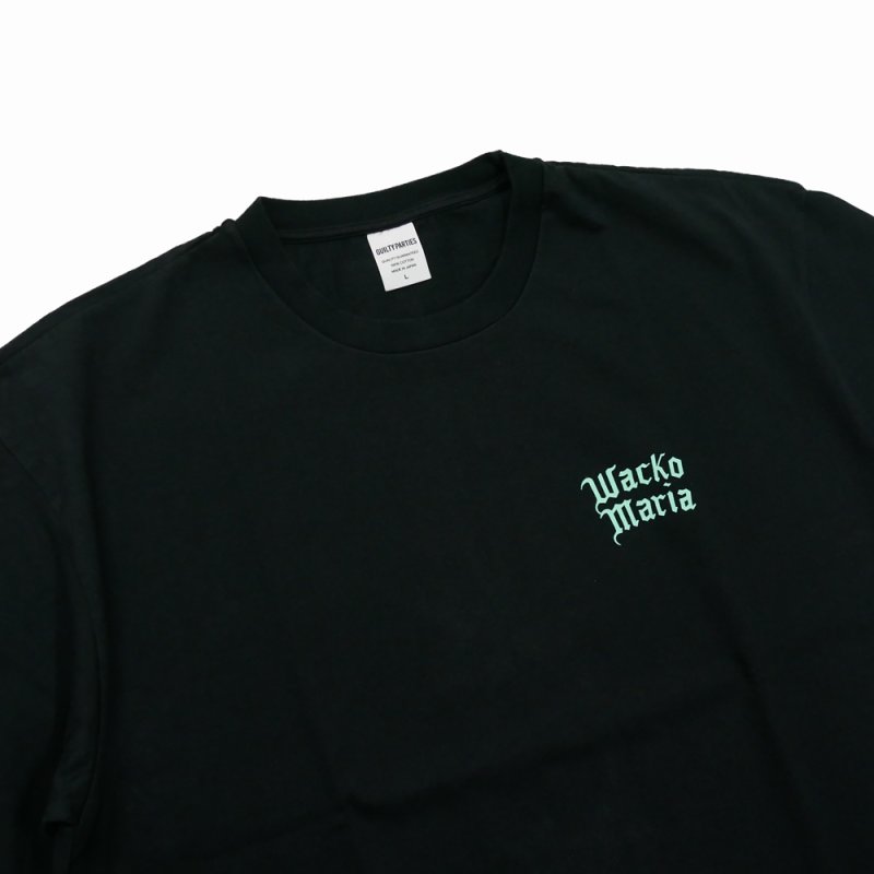 画像3: WACKO MARIA/WASHED HEAVY WEIGHT T-SHIRT（BLACK）［プリントT-26秋冬］