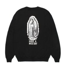 画像1: WACKO MARIA/WASHED HEAVY WEIGHT SWEAT SHIRT（BLACK）［クルーネックスウェット-26秋冬］ (1)
