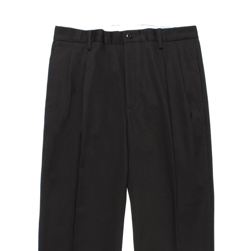 WACKO MARIA/DOUBLE PLEATED CHINO TROUSERS（BLACK）［ツータックチノ
