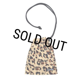 WACKO MARIA/LEOPARD DRAWSTRING BAG（BEIGE）［レオパードドロー