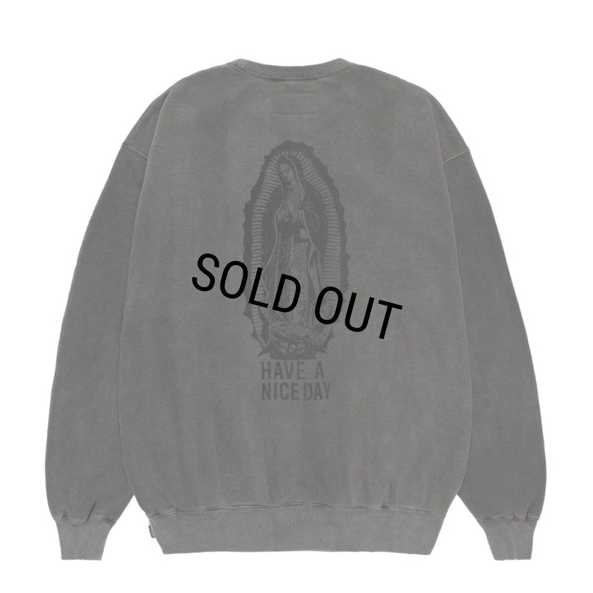画像1: WACKO MARIA/WASHED HEAVY WEIGHT SWEAT SHIRT（GRAY）［クルーネックスウェット-26秋冬］ (1)