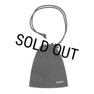 WACKO MARIA/DRAWSTRING BAG（BLACK）［ドローストリングバッグ-26秋冬