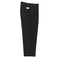 画像1: WACKO MARIA/DOUBLE PLEATED CHINO TROUSERS（BLACK）［ツータックチノトラウザース-26秋冬］ (1)