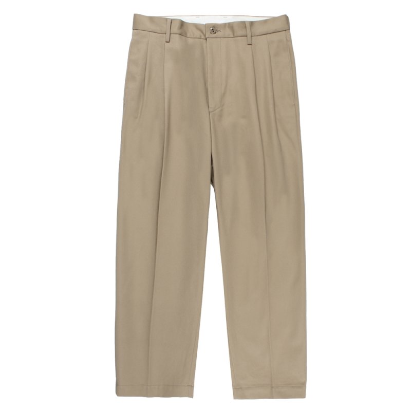 画像2: WACKO MARIA/DOUBLE PLEATED CHINO TROUSERS（BEIGE）［ツータックチノトラウザース-26秋冬］
