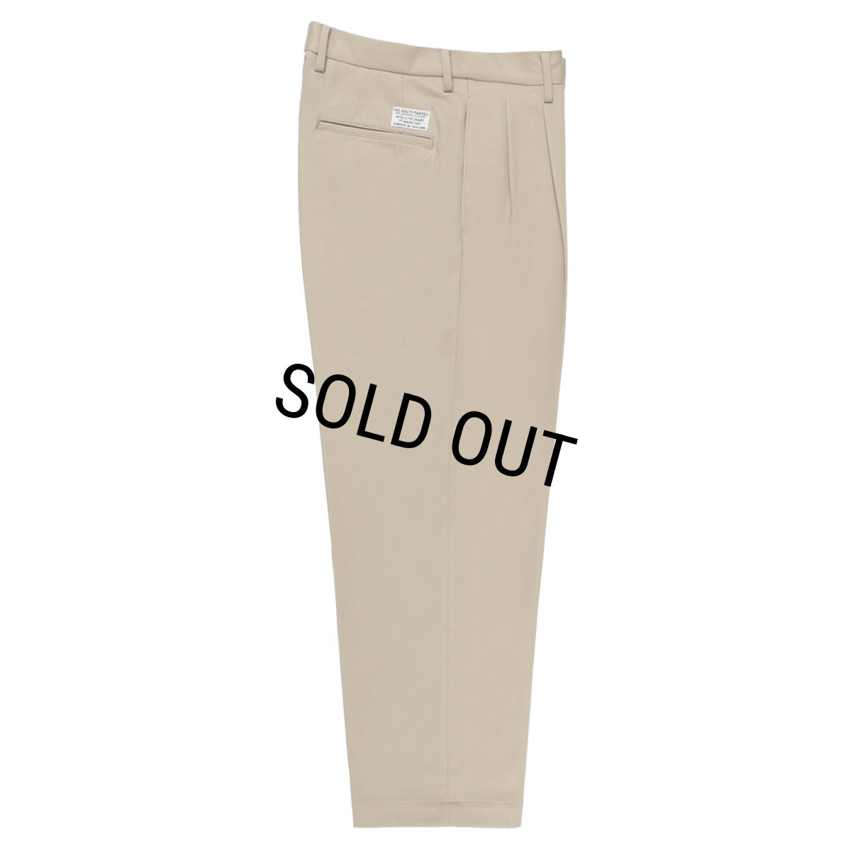 画像1: WACKO MARIA/DOUBLE PLEATED CHINO TROUSERS（LIGHT BEIGE）［ツータックチノトラウザース-26秋冬］ (1)