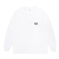 画像2: WACKO MARIA/WASHED HEAVY WEIGHT LONG SLEEVE T-SHIRT（WHITE）［刺繍+プリント長袖T-26秋冬］ (2)