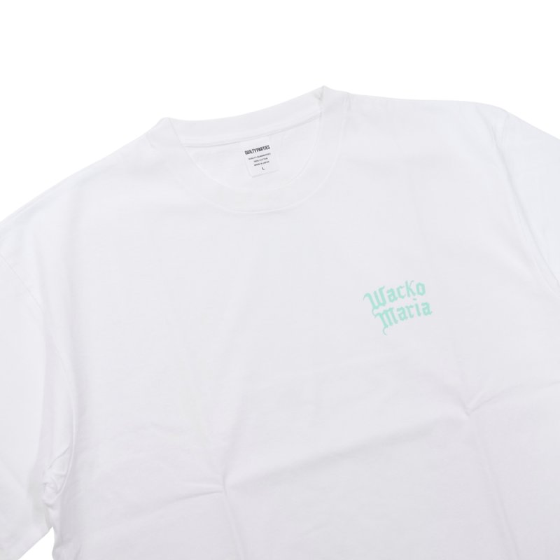 画像3: WACKO MARIA/WASHED HEAVY WEIGHT T-SHIRT（WHITE）［プリントT-26秋冬］