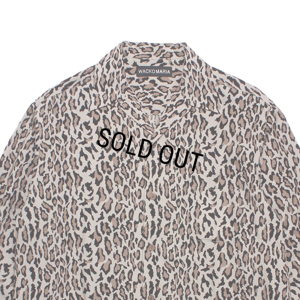 画像2: WACKO MARIA/LEOPARD HAWAIIAN SHIRT（GRAY）［レオパードハワイアンシャツ-26秋冬］ (2)