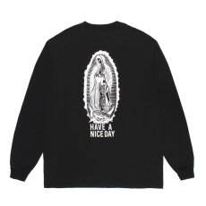 画像1: WACKO MARIA/WASHED HEAVY WEIGHT LONG SLEEVE T-SHIRT（BLACK）［刺繍+プリント長袖T-26秋冬］ (1)