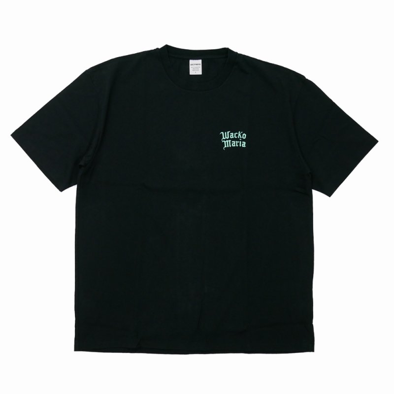 画像1: WACKO MARIA/WASHED HEAVY WEIGHT T-SHIRT（BLACK）［プリントT-26秋冬］