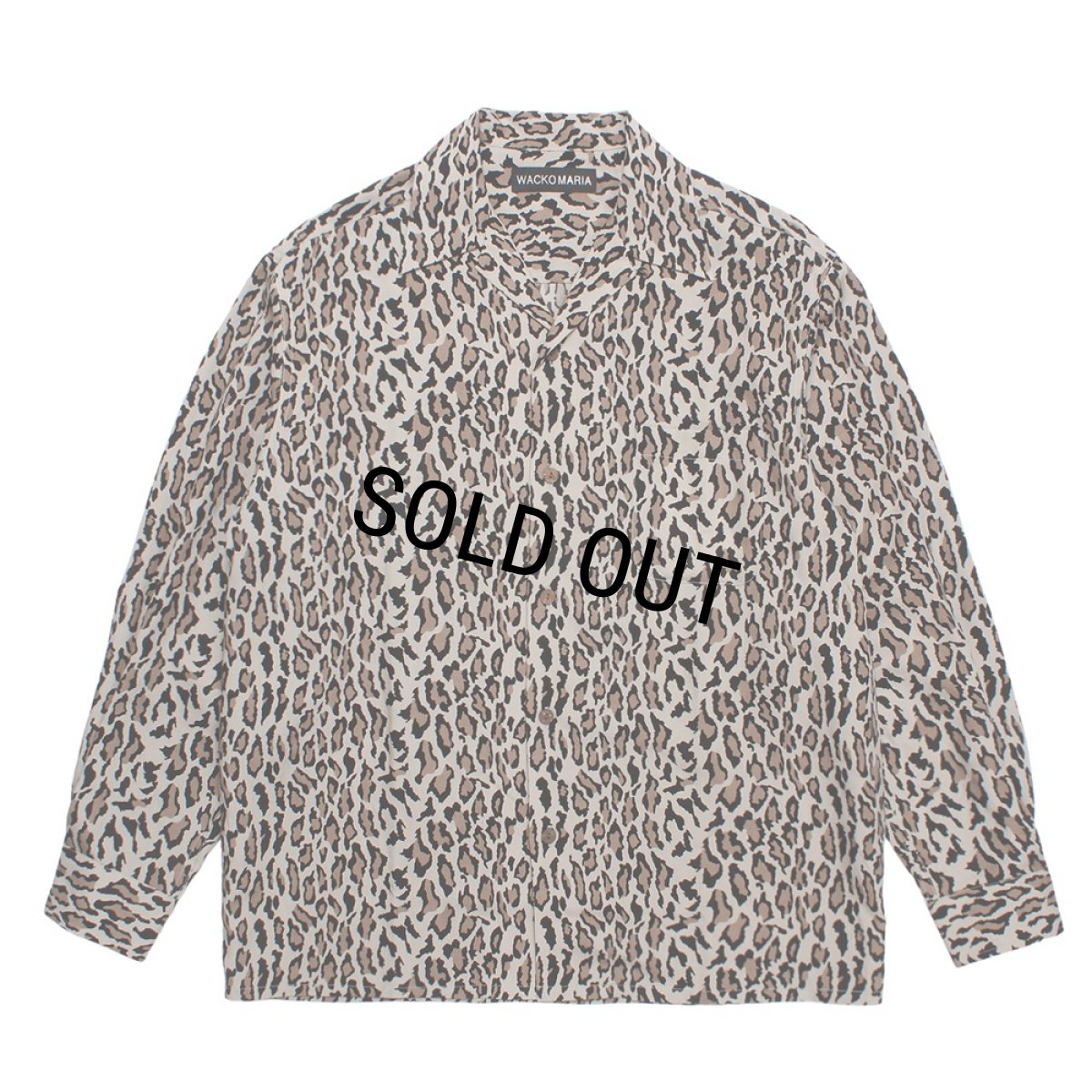画像1: WACKO MARIA/LEOPARD HAWAIIAN SHIRT（GRAY）［レオパードハワイアンシャツ-26秋冬］ (1)