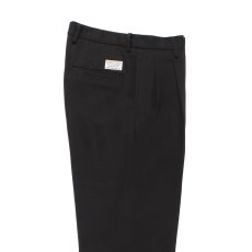 画像4: WACKO MARIA/DOUBLE PLEATED CHINO TROUSERS（BLACK）［ツータックチノトラウザース-26秋冬］ (4)