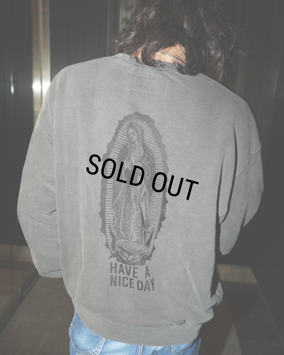 画像4: WACKO MARIA/WASHED HEAVY WEIGHT SWEAT SHIRT（GRAY）［クルーネックスウェット-26秋冬］ (4)