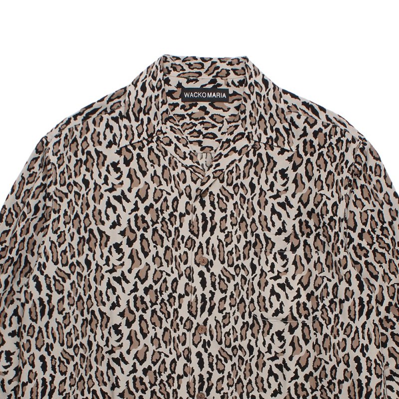 画像2: WACKO MARIA/LEOPARD HAWAIIAN SHIRT（GRAY）［レオパードハワイアンシャツ-26秋冬］