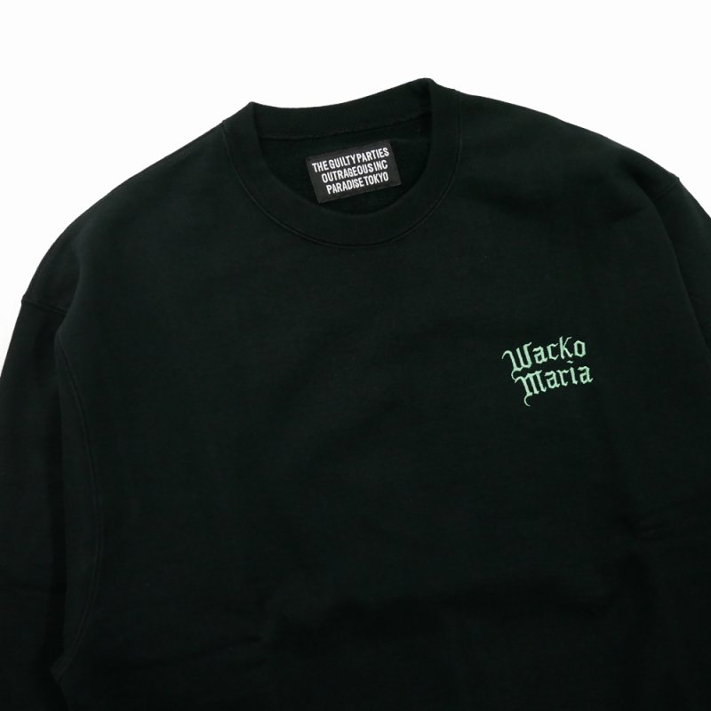 画像3: WACKO MARIA/WASHED HEAVY WEIGHT SWEAT SHIRT（BLACK）［クルーネックスウェット-26秋冬］