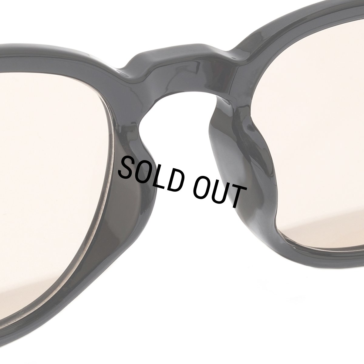画像4: PORKCHOP/SUNGLASSES_26（Type 01）（BLACK/LIGHT BROWN）［サングラス"ウェリントン"-26秋冬］ (4)