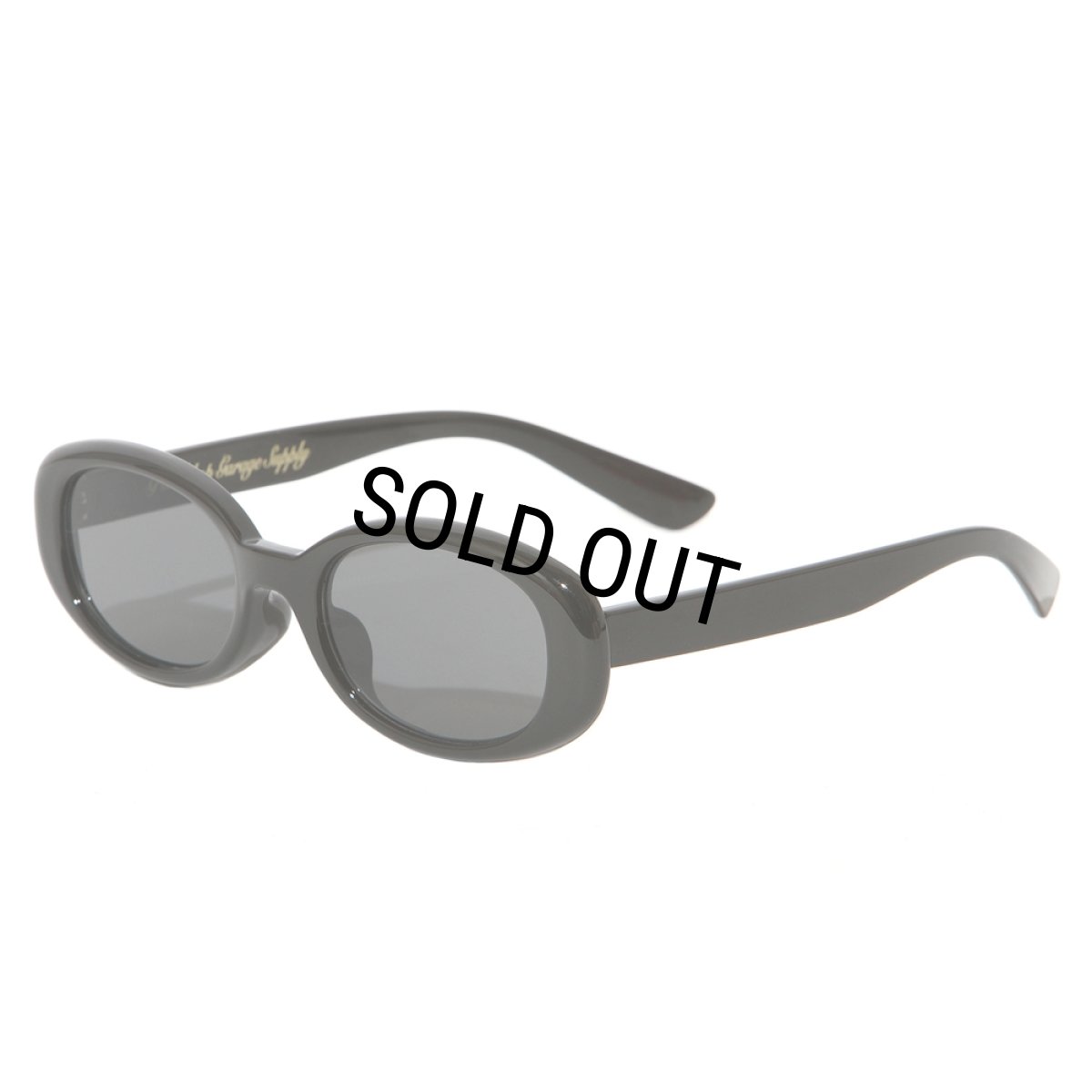 画像1: PORKCHOP/SUNGLASSES_26（Type 03）（BLACK/SMOKE）［サングラス"オーバル"-26秋冬］ (1)