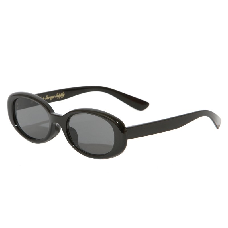 画像1: PORKCHOP/SUNGLASSES_26（Type 03）（BLACK/SMOKE）［サングラス"オーバル"-26秋冬］