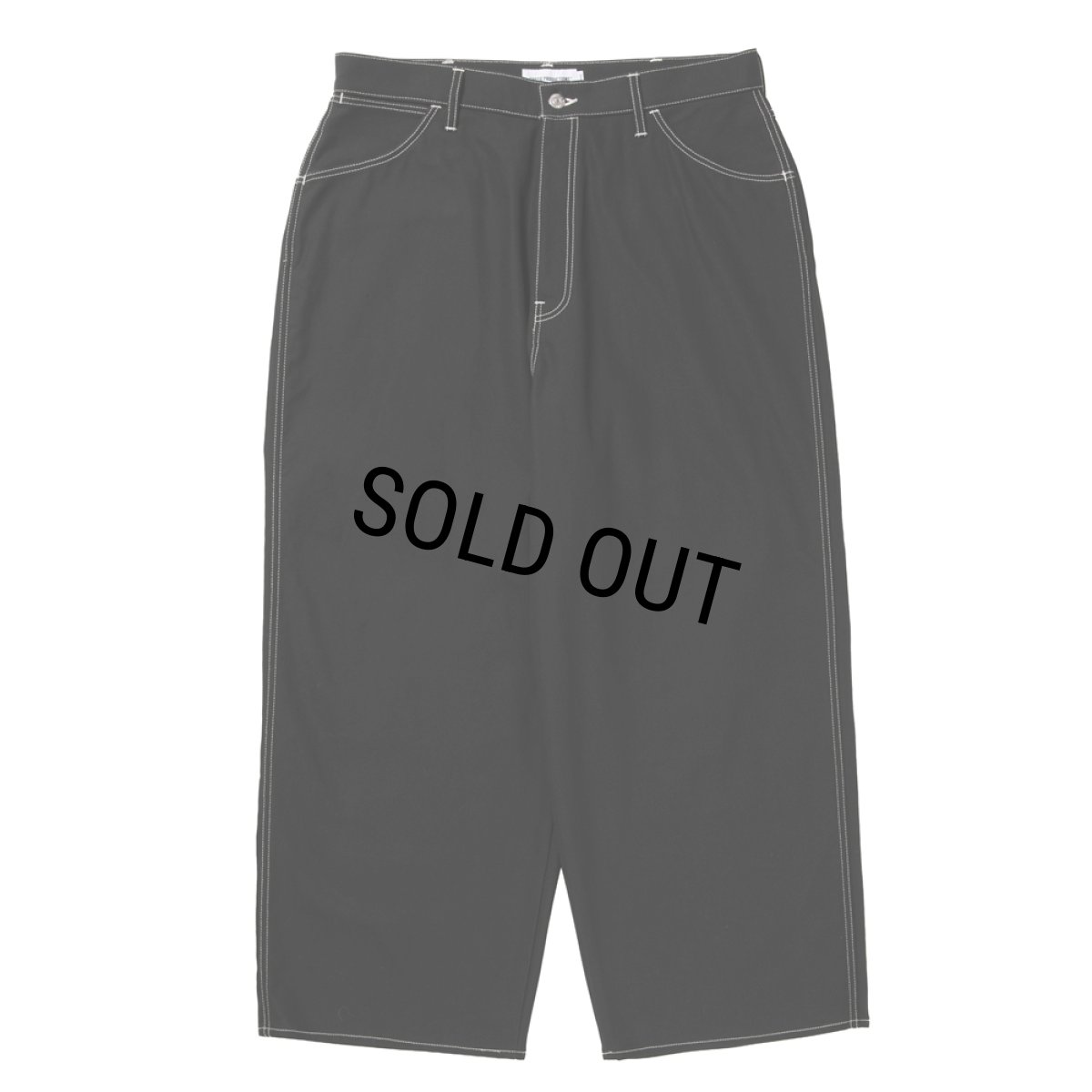 画像1: COOTIE PRODUCTIONS/Cotton Serge 5Pocket Extra Baggy Pants（Black/White）［5ポケットエクストラバギーパンツ-26秋冬］ (1)