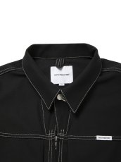画像4: COOTIE PRODUCTIONS/Cotton Serge Trucker Jacket（Black/White）［トラッカーJKT-26秋冬］ (4)