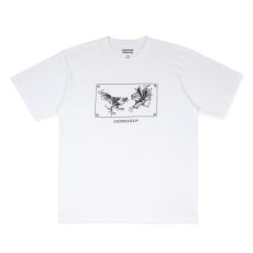 画像1: exodus brand/COCKFIGHTING SOUVENIR T SHIRT（WHITE）［プリントT-26秋冬］ (1)
