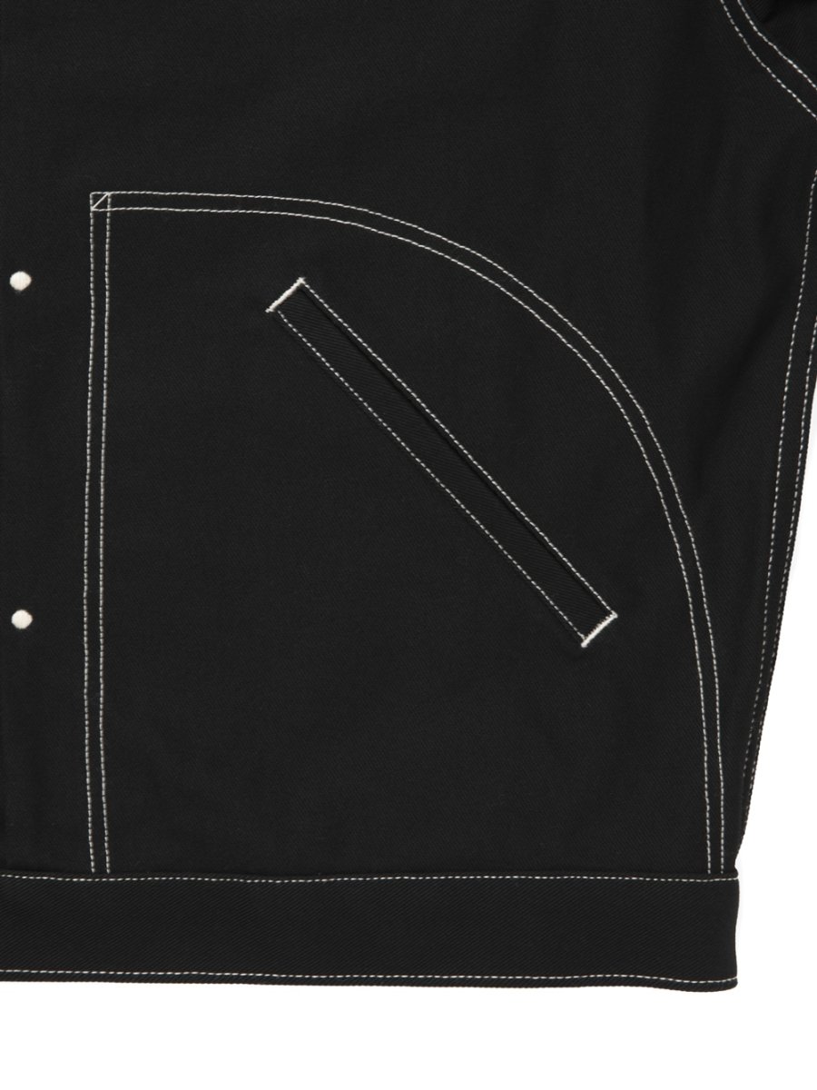 画像6: COOTIE PRODUCTIONS/Cotton Serge Trucker Jacket（Black/White）［トラッカーJKT-26秋冬］ (6)