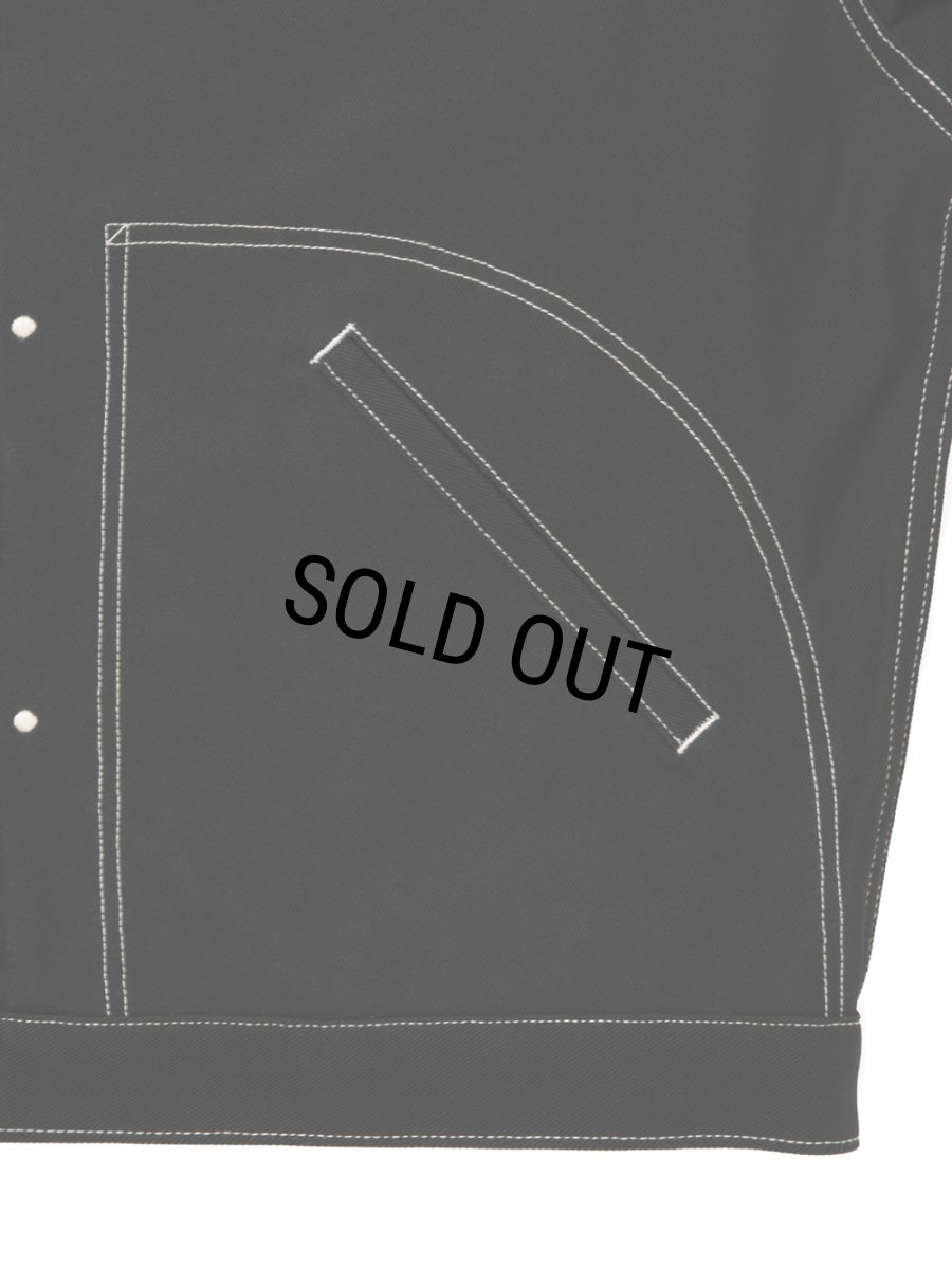 画像6: COOTIE PRODUCTIONS/Cotton Serge Trucker Jacket（Black/White）［トラッカーJKT-26秋冬］ (6)