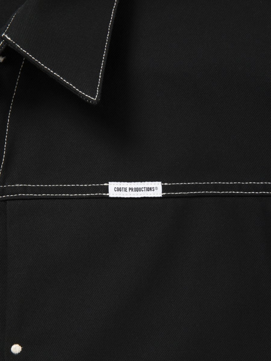 画像5: COOTIE PRODUCTIONS/Cotton Serge Trucker Jacket（Black/White）［トラッカーJKT-26秋冬］ (5)