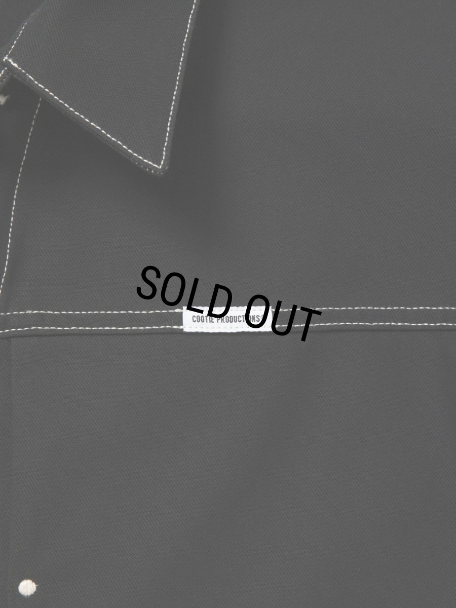 画像5: COOTIE PRODUCTIONS/Cotton Serge Trucker Jacket（Black/White）［トラッカーJKT-26秋冬］ (5)