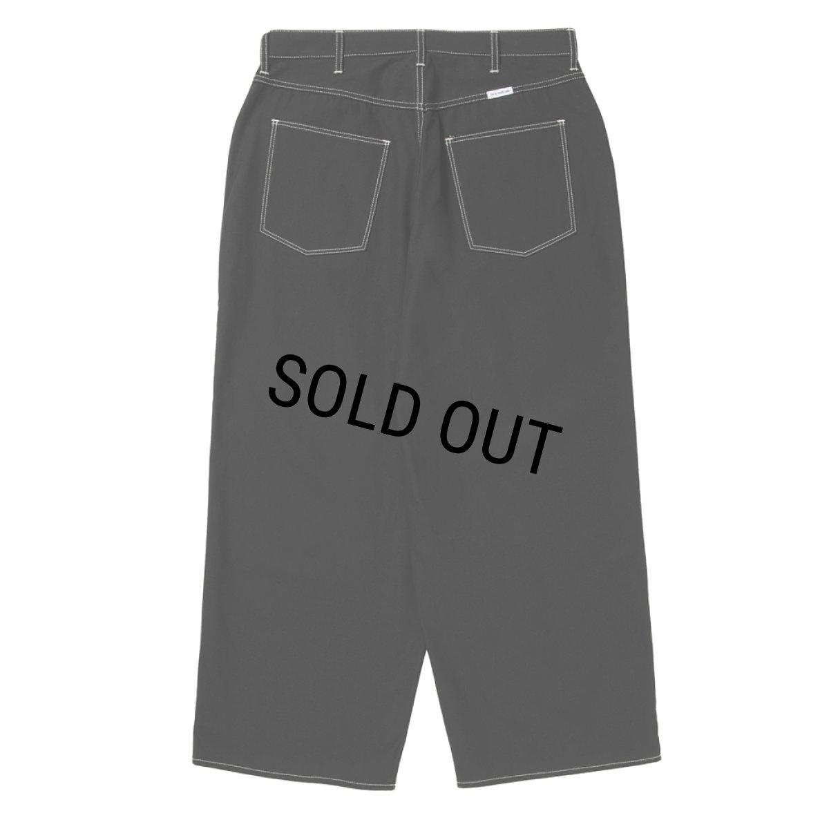 画像2: COOTIE PRODUCTIONS/Cotton Serge 5Pocket Extra Baggy Pants（Black/White）［5ポケットエクストラバギーパンツ-26秋冬］ (2)