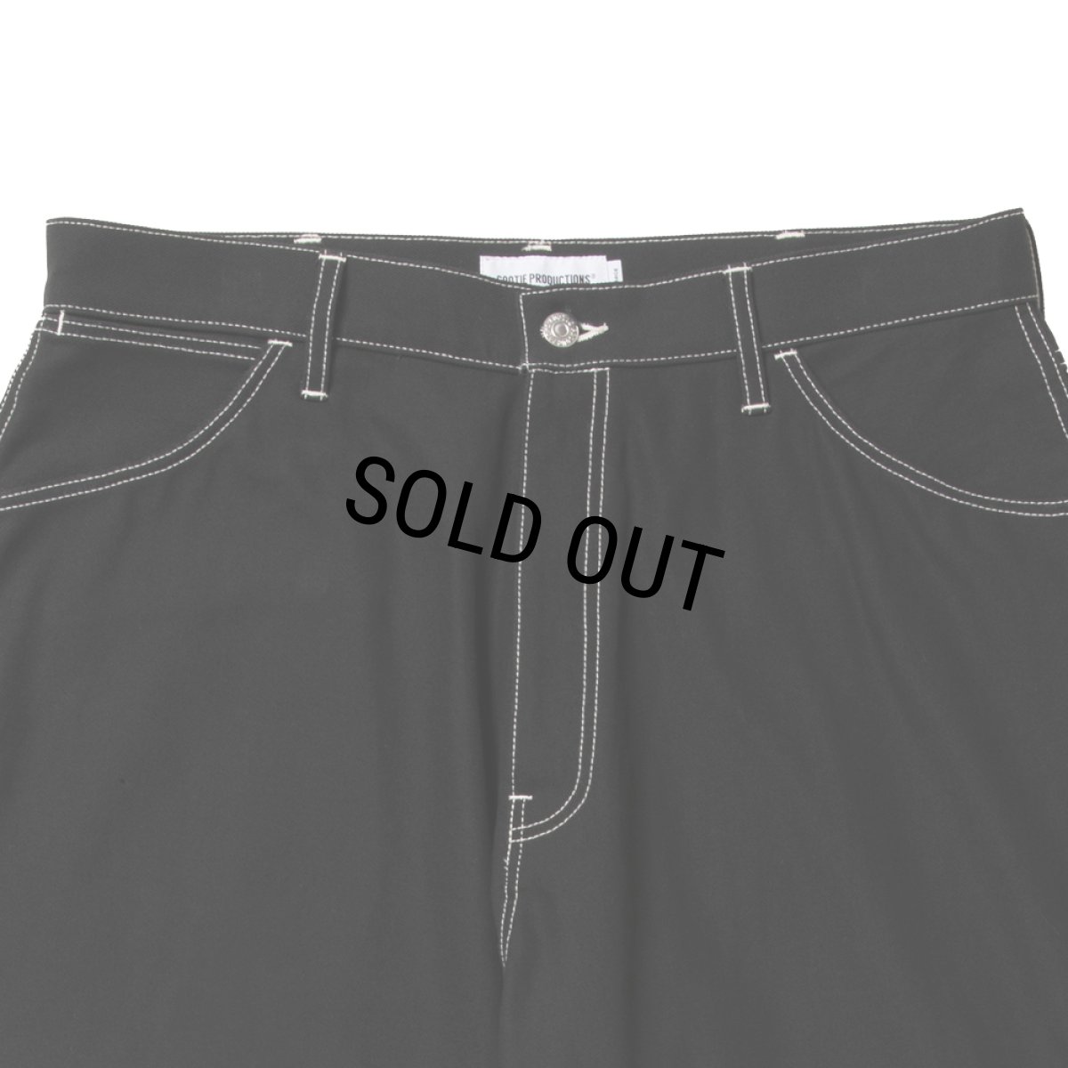 画像3: COOTIE PRODUCTIONS/Cotton Serge 5Pocket Extra Baggy Pants（Black/White）［5ポケットエクストラバギーパンツ-26秋冬］ (3)