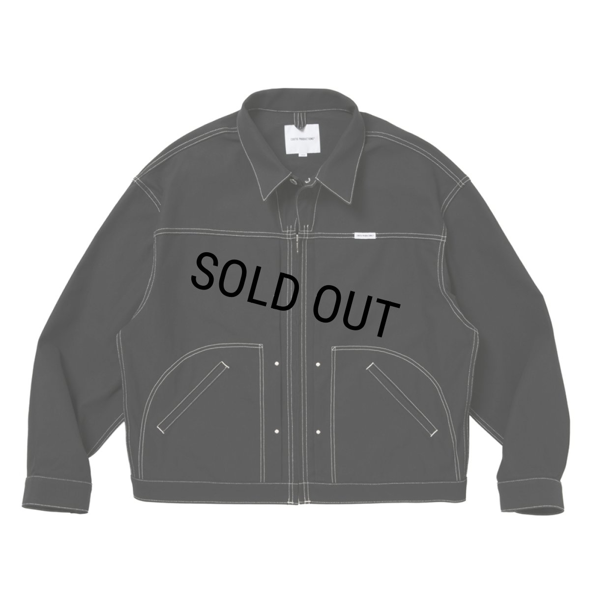 画像2: COOTIE PRODUCTIONS/Cotton Serge Trucker Jacket（Black/White）［トラッカーJKT-26秋冬］ (2)