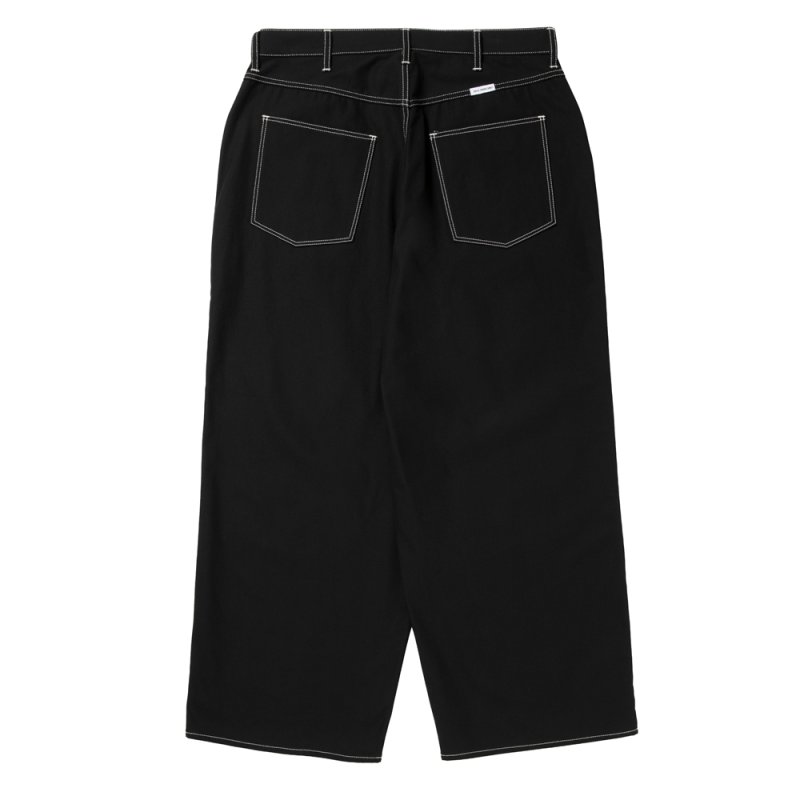 画像2: COOTIE PRODUCTIONS/Cotton Serge 5Pocket Extra Baggy Pants（Black/White）［5ポケットエクストラバギーパンツ-26秋冬］