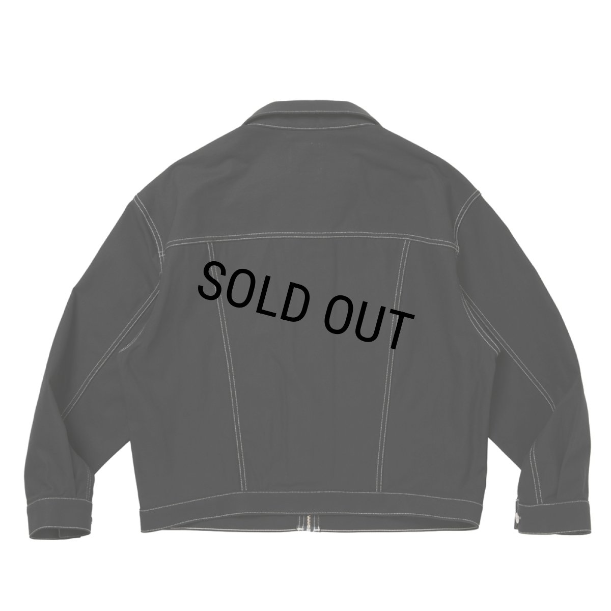 画像3: COOTIE PRODUCTIONS/Cotton Serge Trucker Jacket（Black/White）［トラッカーJKT-26秋冬］ (3)
