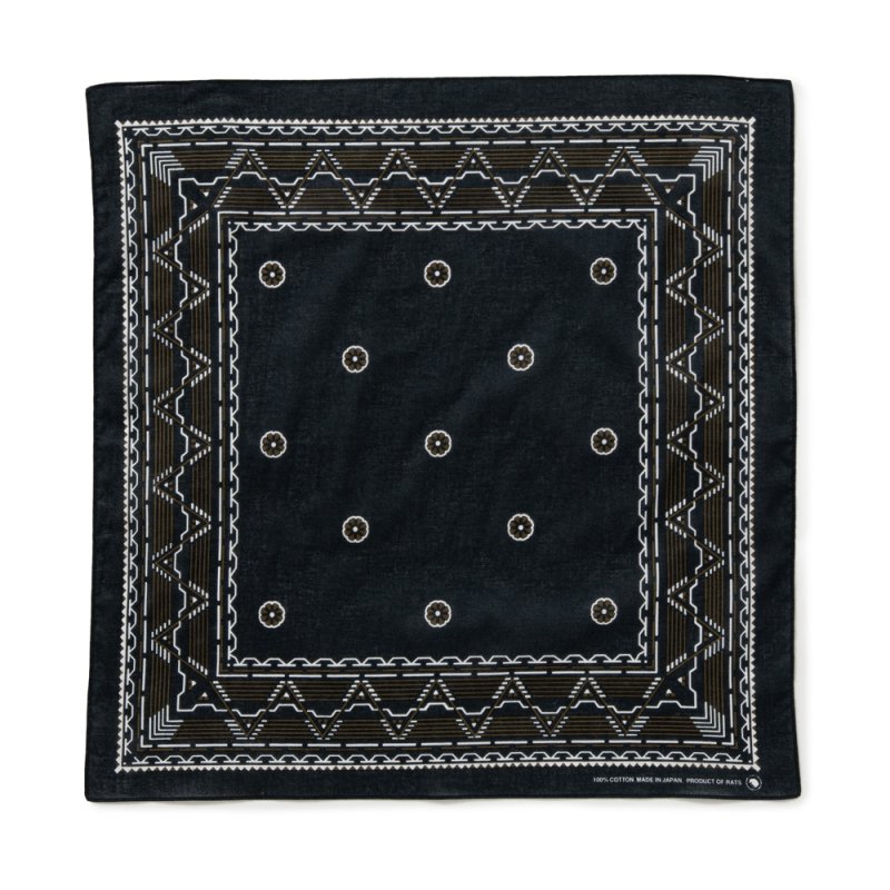 画像1: RATS/BANDANA（BLACK）［バンダナ-26秋冬］