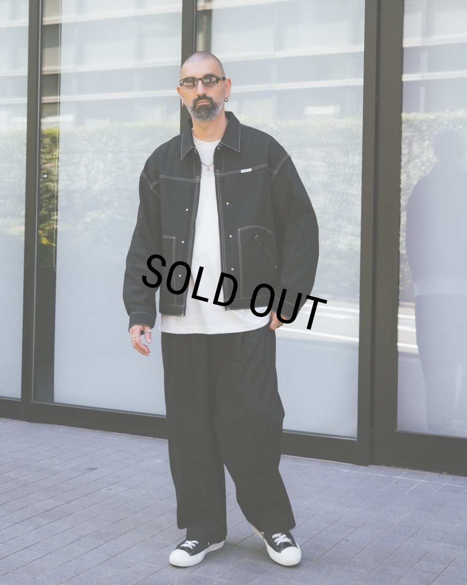 画像9: COOTIE PRODUCTIONS/Cotton Serge Trucker Jacket（Black/White）［トラッカーJKT-26秋冬］ (9)