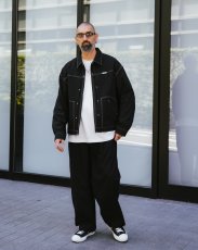 画像9: COOTIE PRODUCTIONS/Cotton Serge Trucker Jacket（Black/White）［トラッカーJKT-26秋冬］ (9)