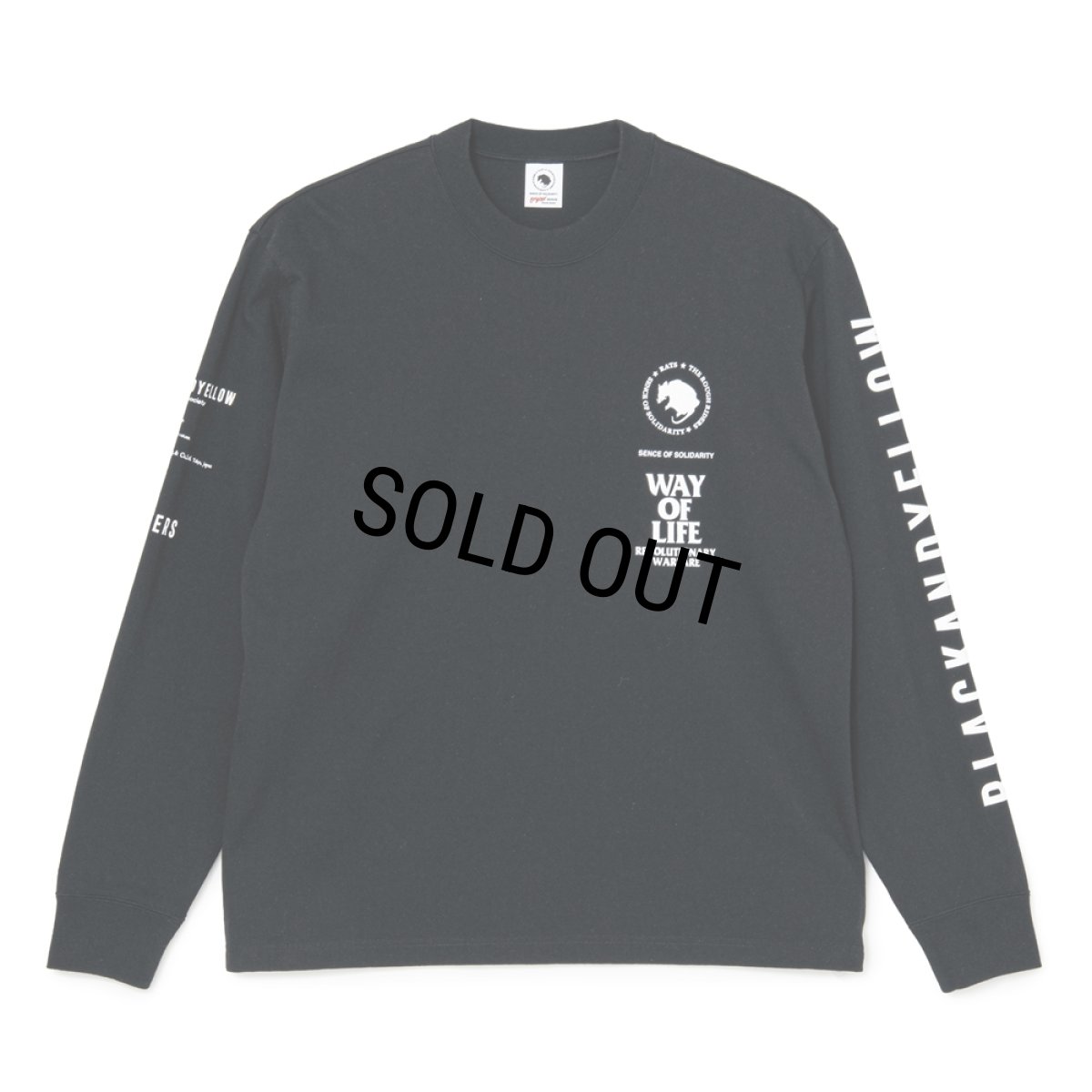 画像1: RATS/MC L/S TEE（BLACK）［モーターサイクルクラブ長袖T-26秋冬］ (1)