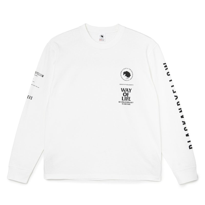 画像1: RATS/MC L/S TEE（WHITE）［モーターサイクルクラブ長袖T-26秋冬］