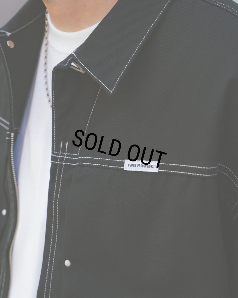 画像11: COOTIE PRODUCTIONS/Cotton Serge Trucker Jacket（Black/White）［トラッカーJKT-26秋冬］ (11)